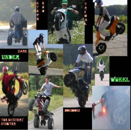 under wheel